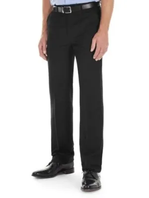 50% OFF - GURTEEN Trousers - Cologne Formal Stretch Flannels - Black - Size: 32 SHORT