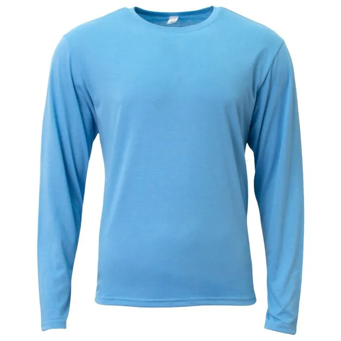 A4 Mens Softek Long Sleeve Tee