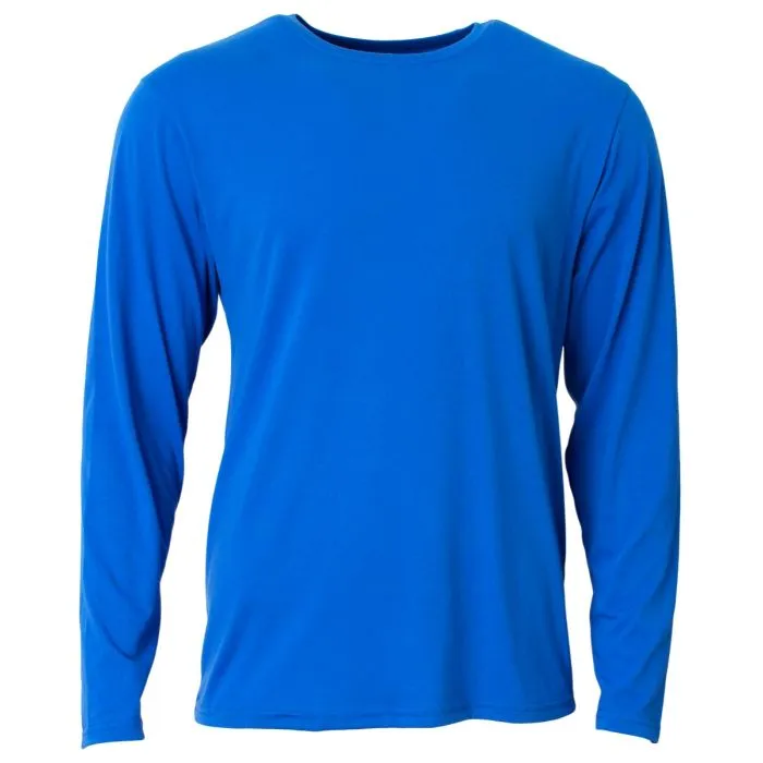 A4 Mens Softek Long Sleeve Tee