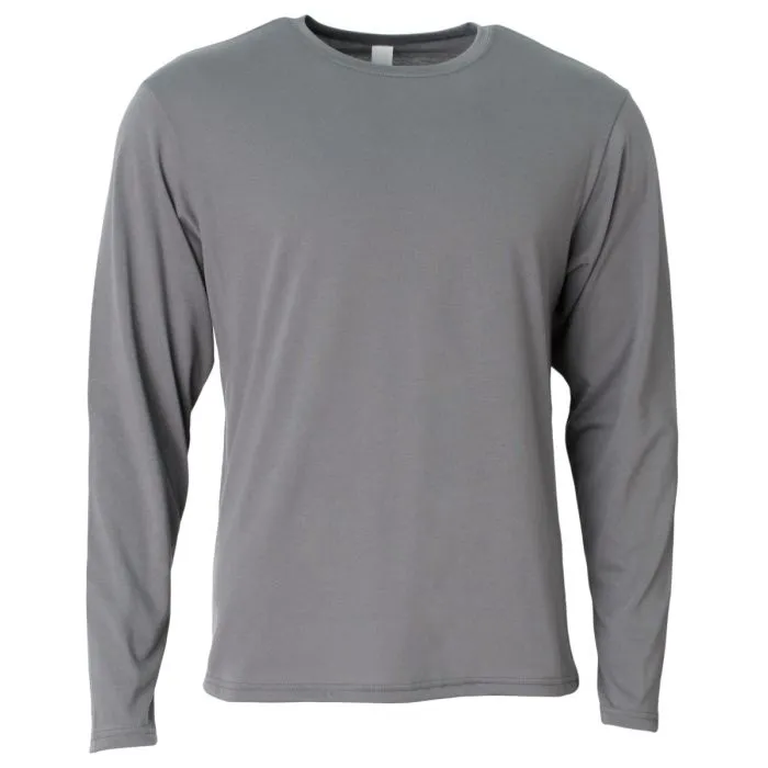 A4 Mens Softek Long Sleeve Tee