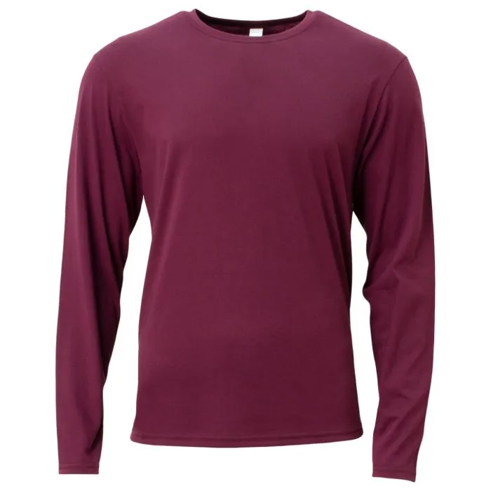 A4 Mens Softek Long Sleeve Tee