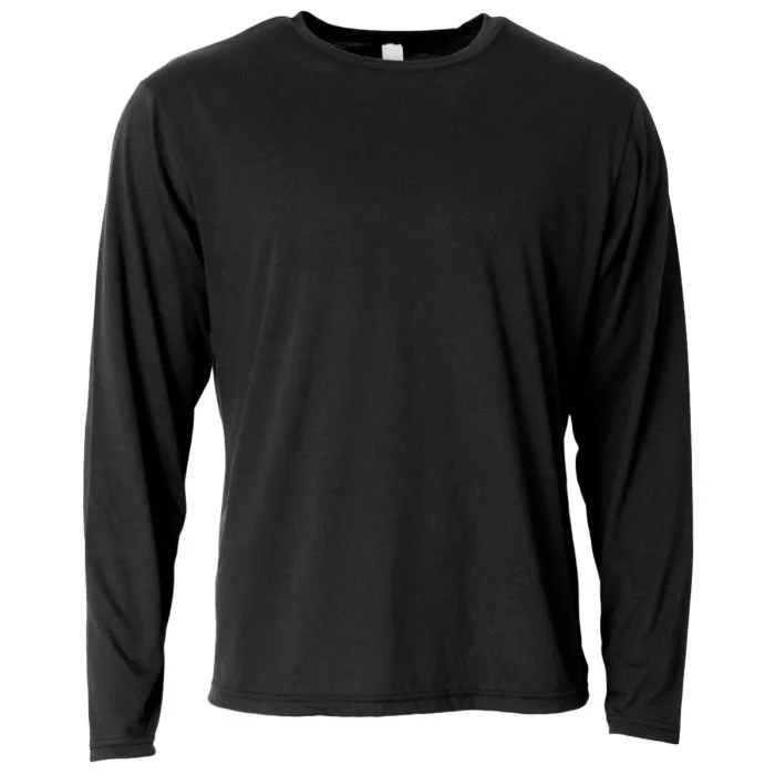 A4 Mens Softek Long Sleeve Tee