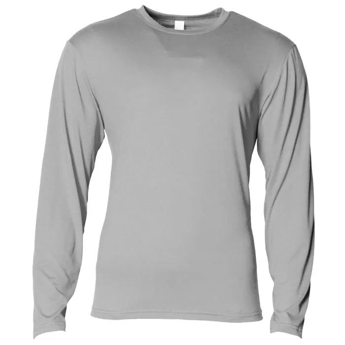 A4 Mens Softek Long Sleeve Tee