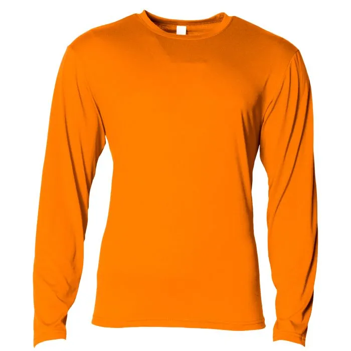 A4 Mens Softek Long Sleeve Tee