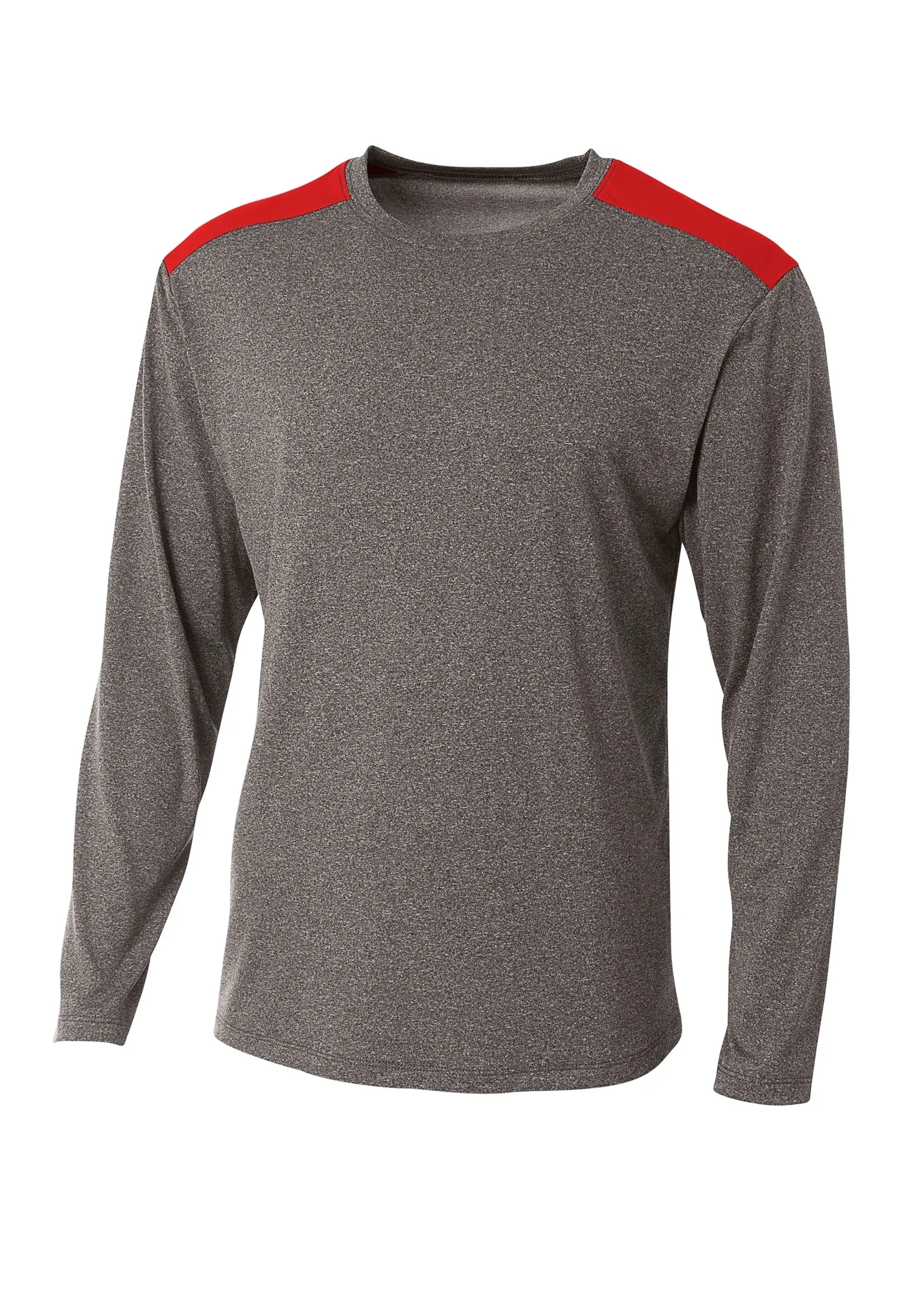 A4 Mens Tourney Heather Long Sleeve Tee