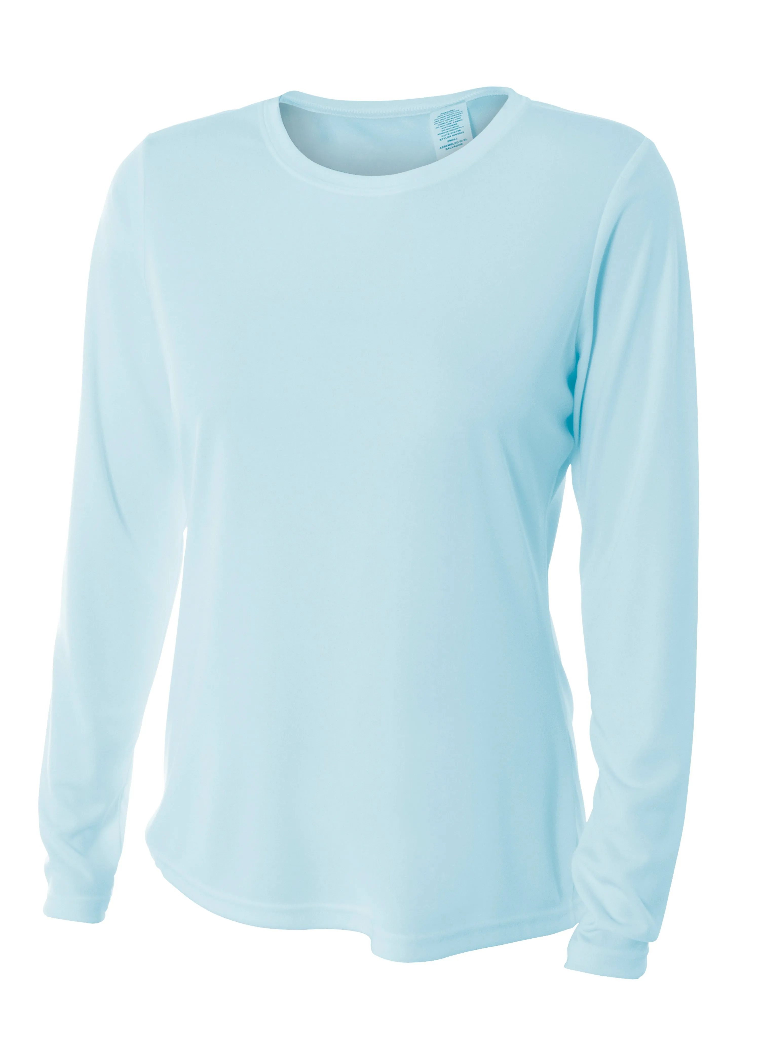 A4 Womens Long Sleeve Cooling Performance Crew