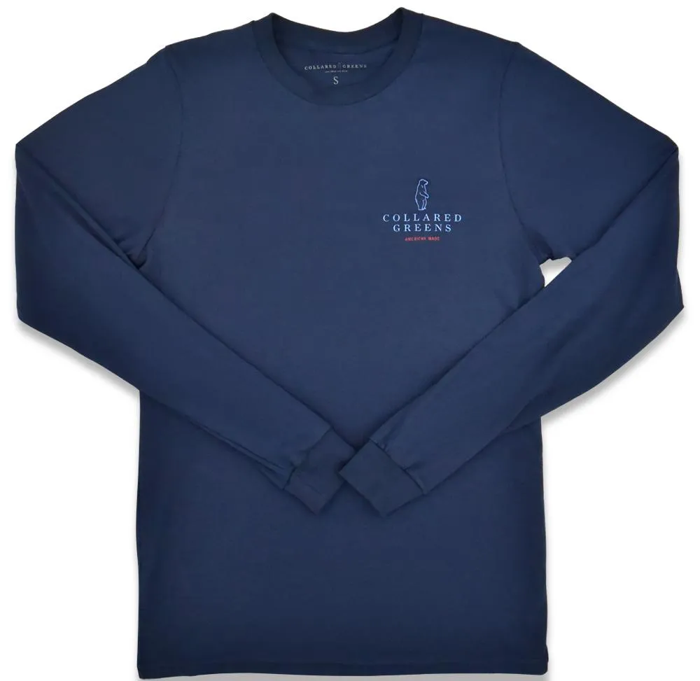 American Fly: Long Sleeve T-Shirt - Navy