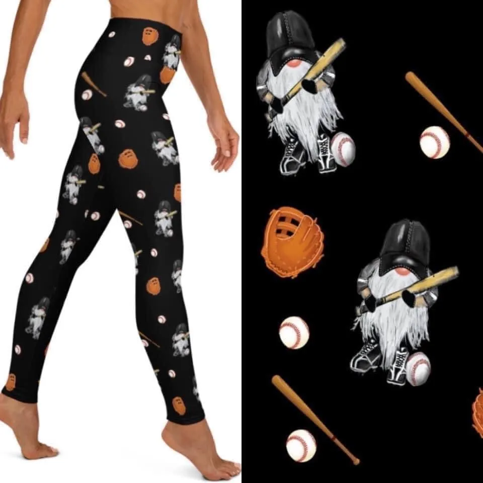 Baseball gnome leggings