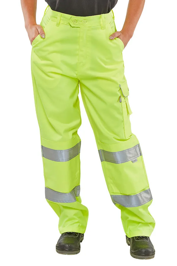 Beeswift Ladies Hi-Vis Trousers - {ALL COLOURS / SIZES}