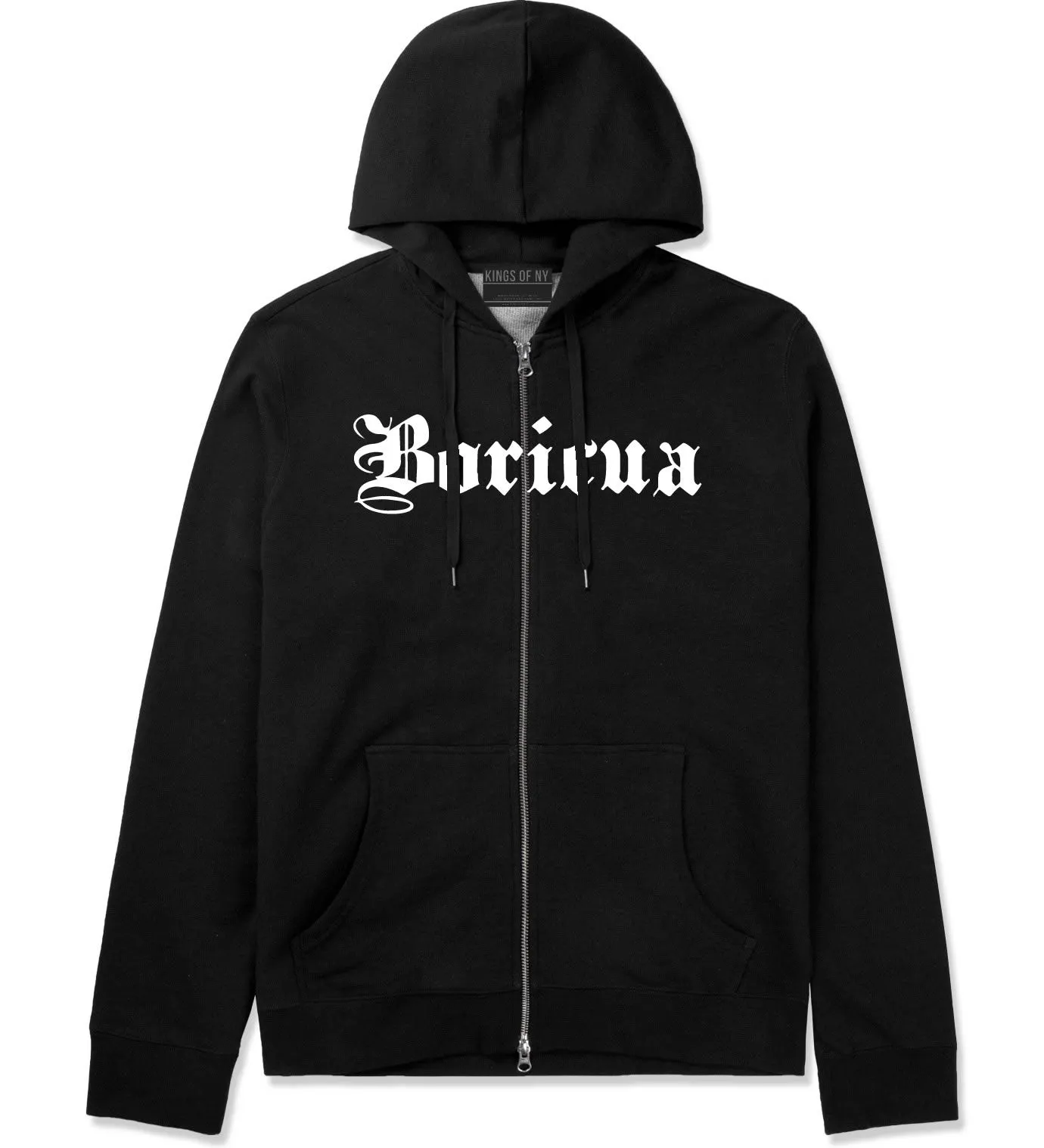 Boricua Puerto Rican Zip Up Hoodie Hoody