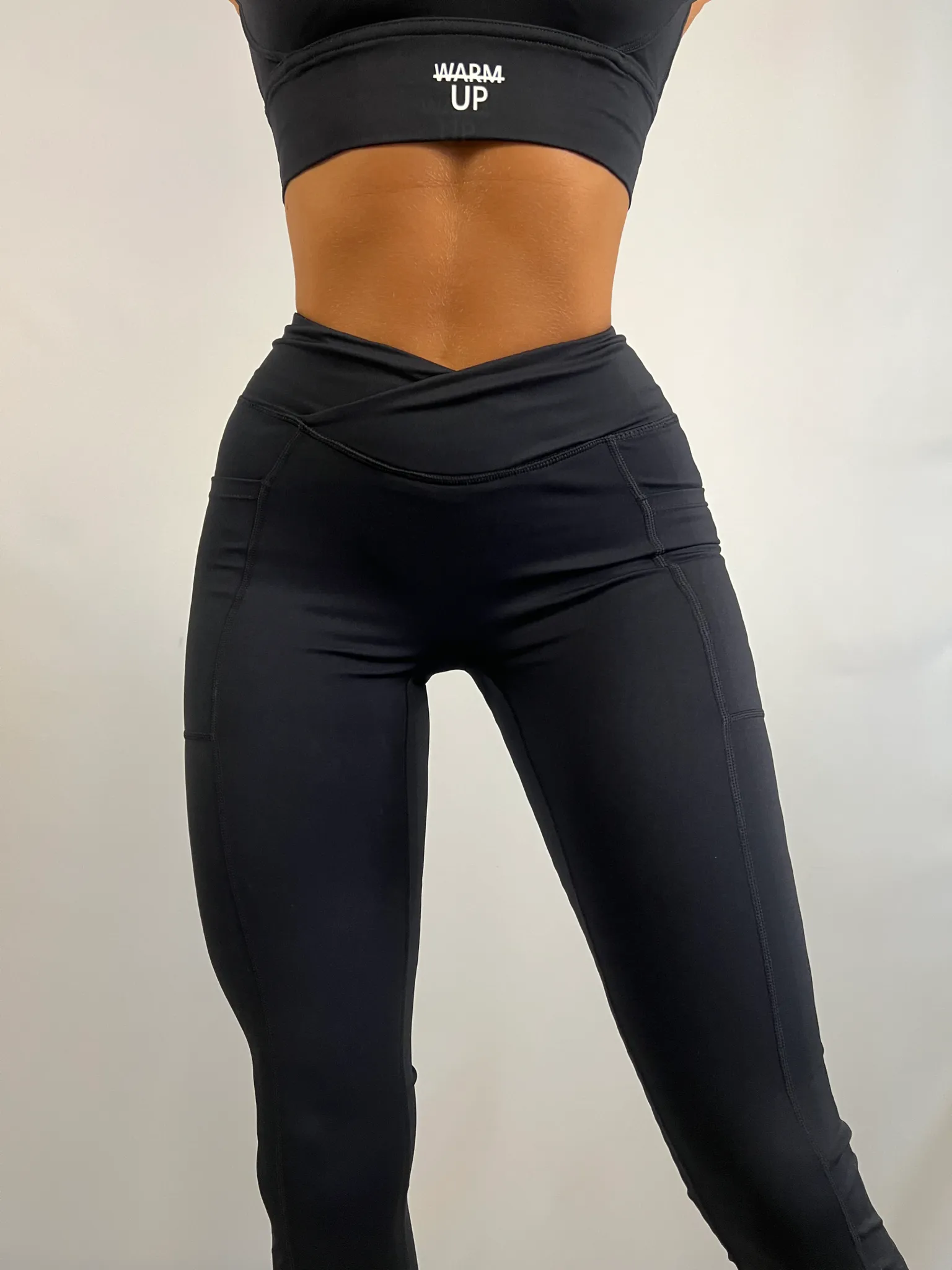 Charcoal Black active leggings