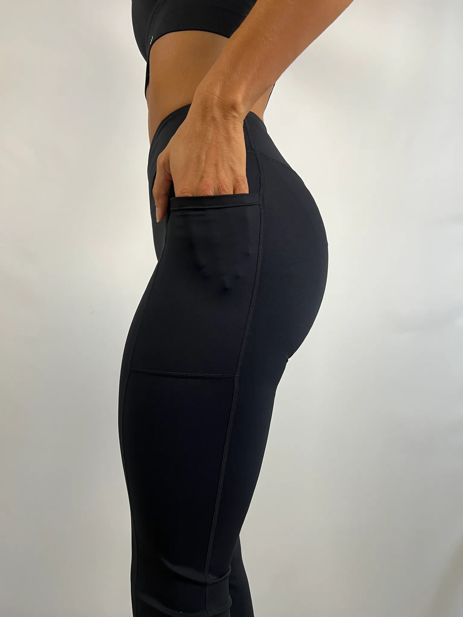 Charcoal Black active leggings