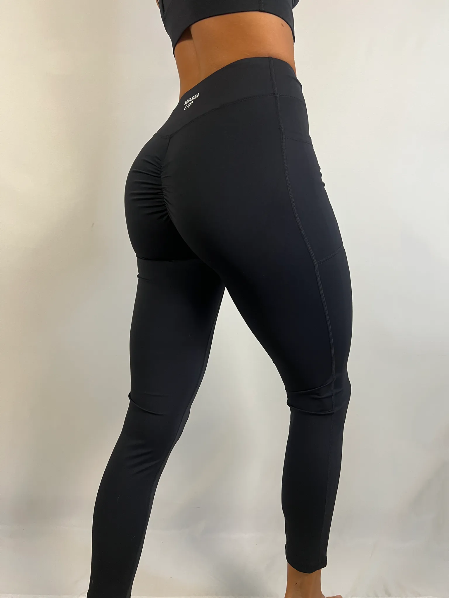 Charcoal Black active leggings