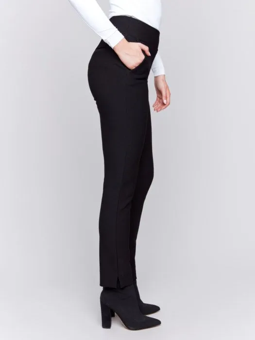 Crepe Slim Fit Dress Pants