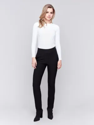 Crepe Slim Fit Dress Pants