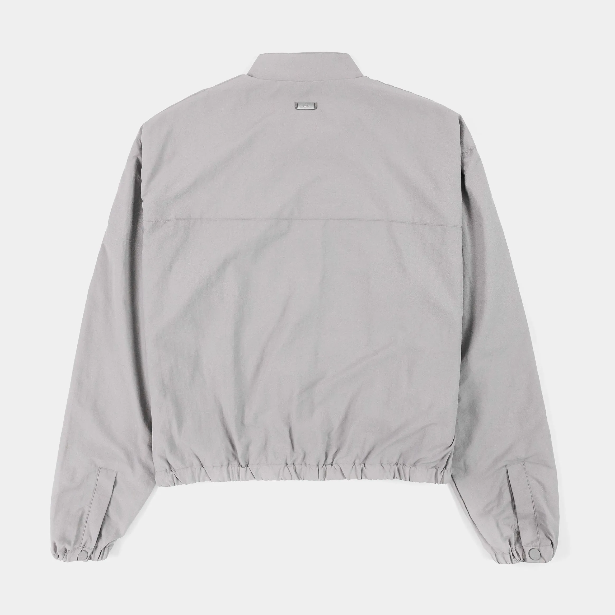 Cropped Windbreaker Womens Jacket (Grey)