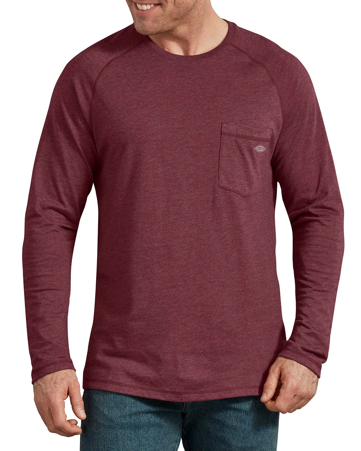 Dickies Men's Tall Temp-iQ Performance Cooling Long Sleeve Pocket T-Shirt