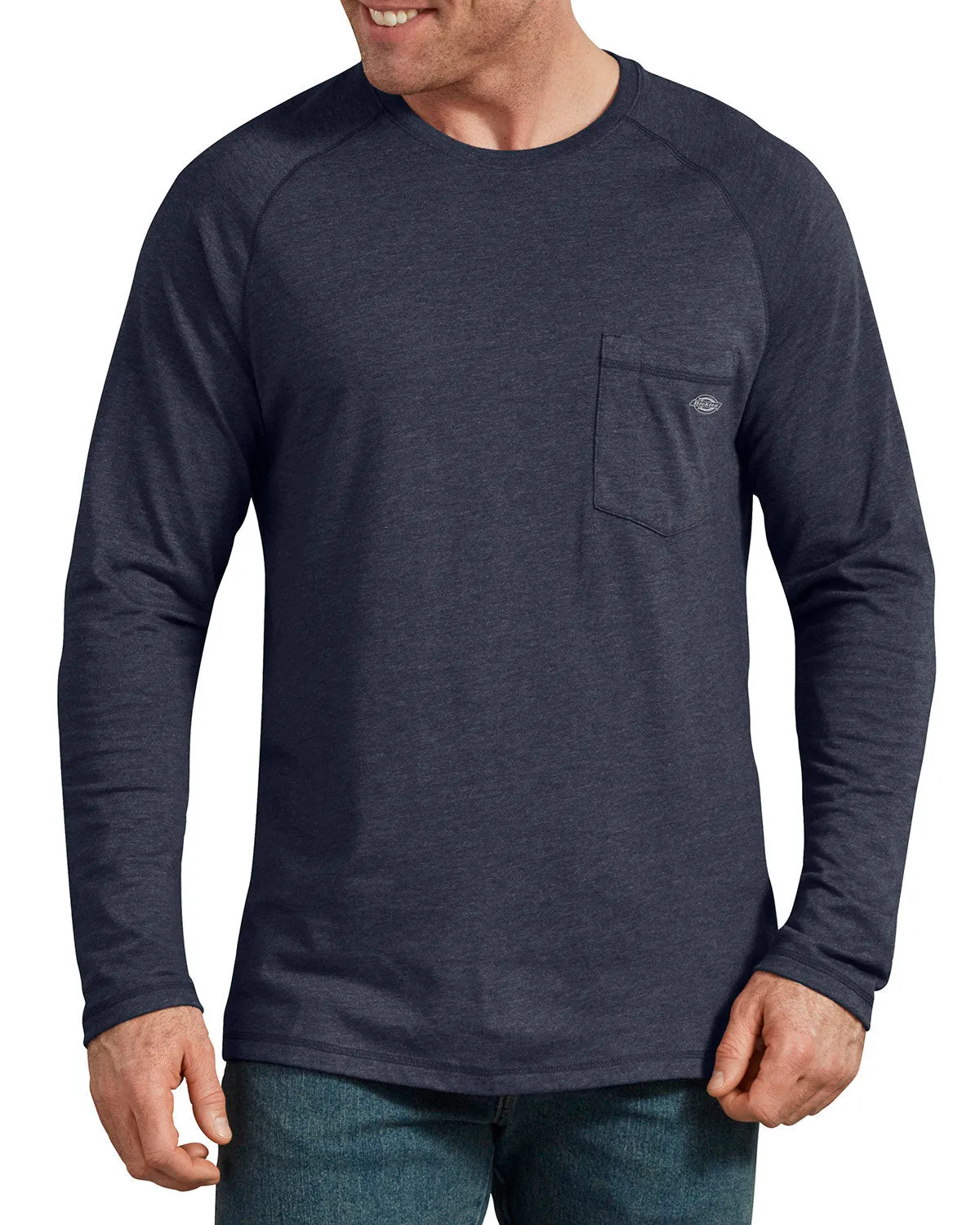 Dickies Men's Tall Temp-iQ Performance Cooling Long Sleeve Pocket T-Shirt