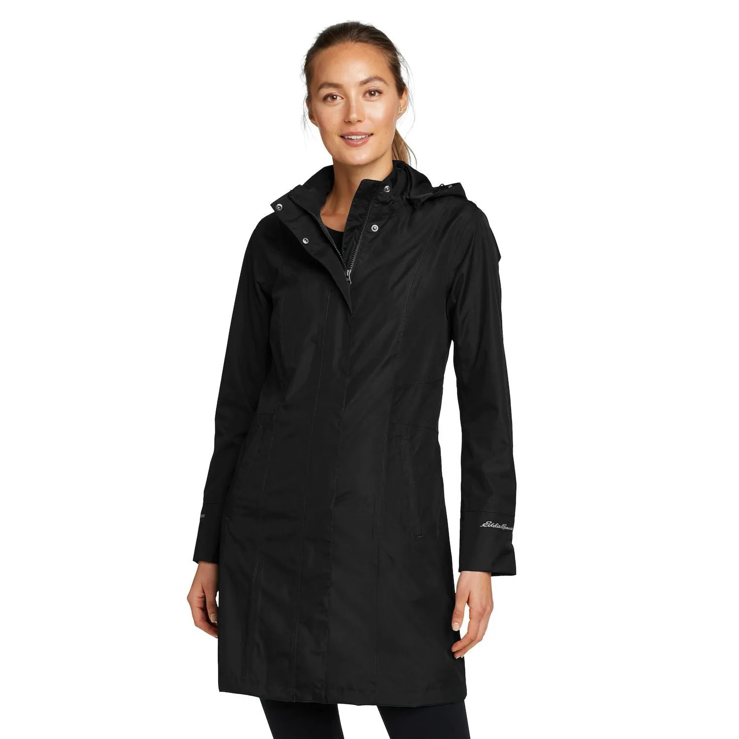 Eddie Bauer Girl On The Go Eddie Bauer Women's Trench Coat, Black