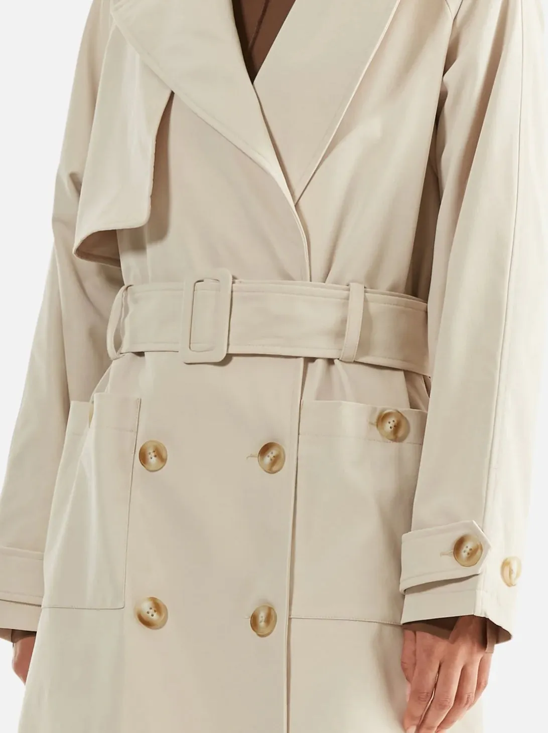 ENA PELLY - Carrie Trench Coat - Birch