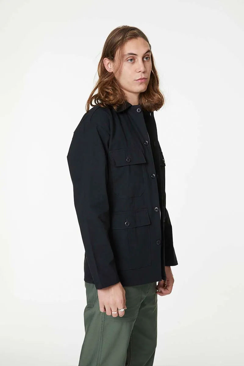 Four Pocket Jacket - Black Ripstop