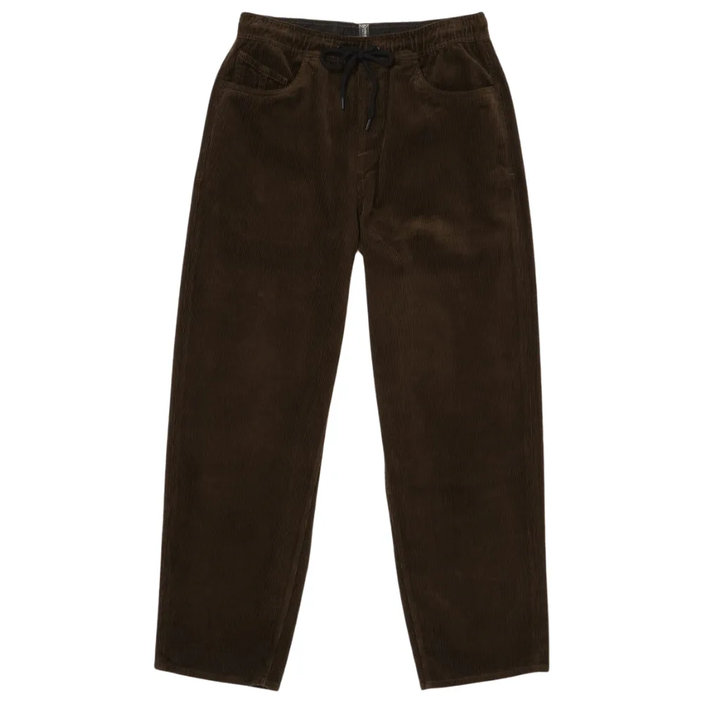 Freazy Loose Elastic Waist Pant Dark Brown