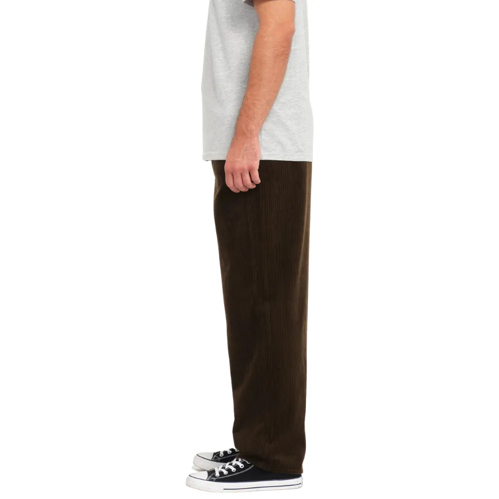 Freazy Loose Elastic Waist Pant Dark Brown