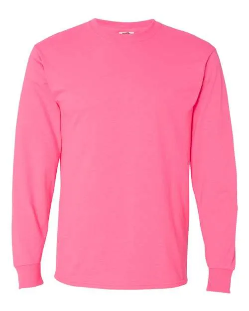 Fruit of the Loom Men's HD Cotton Long Sleeve T-Shirt