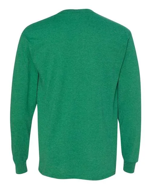 Fruit of the Loom Men's HD Cotton Long Sleeve T-Shirt