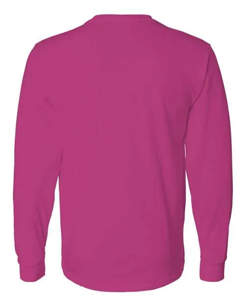 Fruit of the Loom Men's HD Cotton Long Sleeve T-Shirt