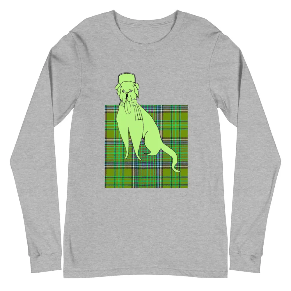 Green doggy  Unisex Long Sleeve Tee