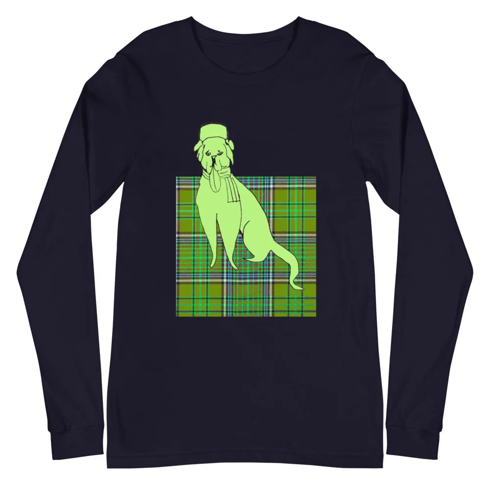 Green doggy  Unisex Long Sleeve Tee