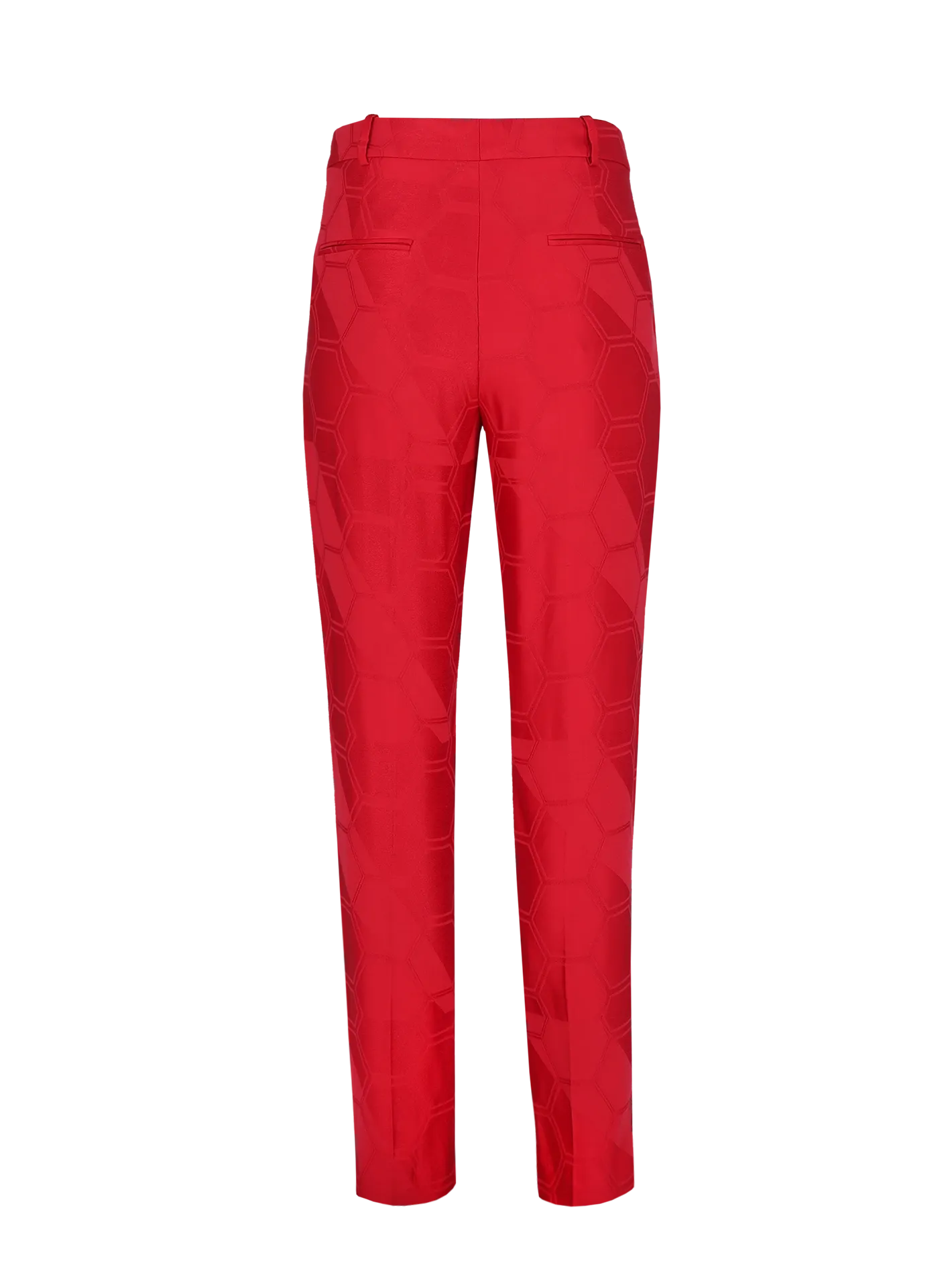 jacquard tapered trousers