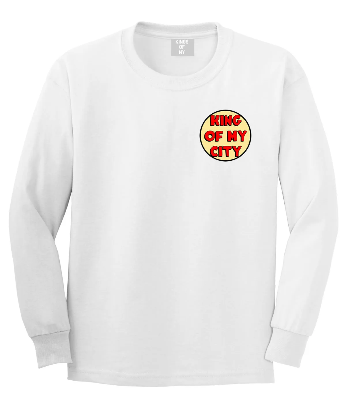 King Of My City Chest Logo Long Sleeve T-Shirt