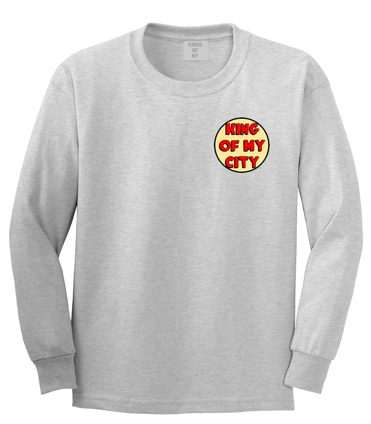 King Of My City Chest Logo Long Sleeve T-Shirt