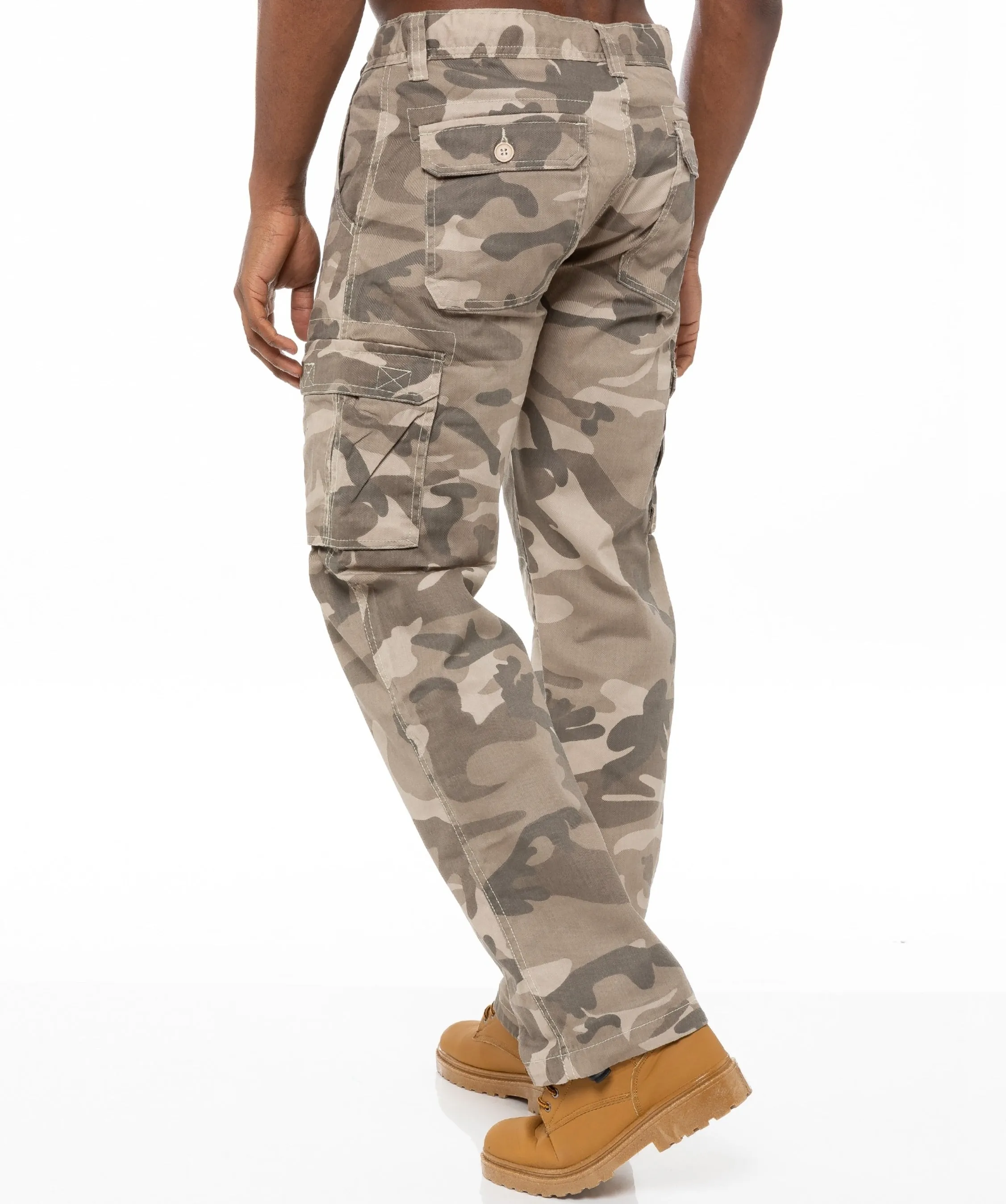 Kruze | Mens Cargo Camo Trousers