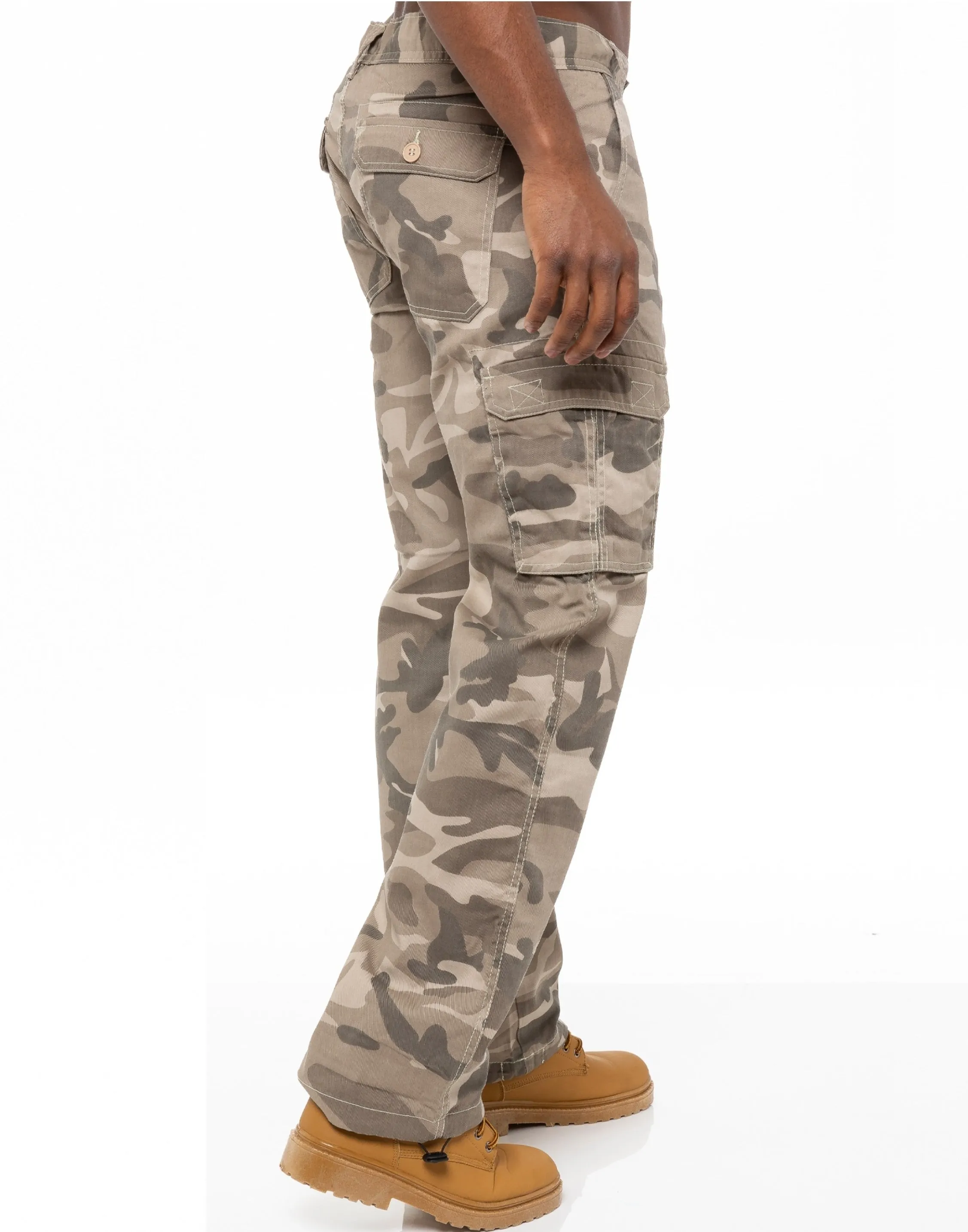 Kruze | Mens Cargo Camo Trousers