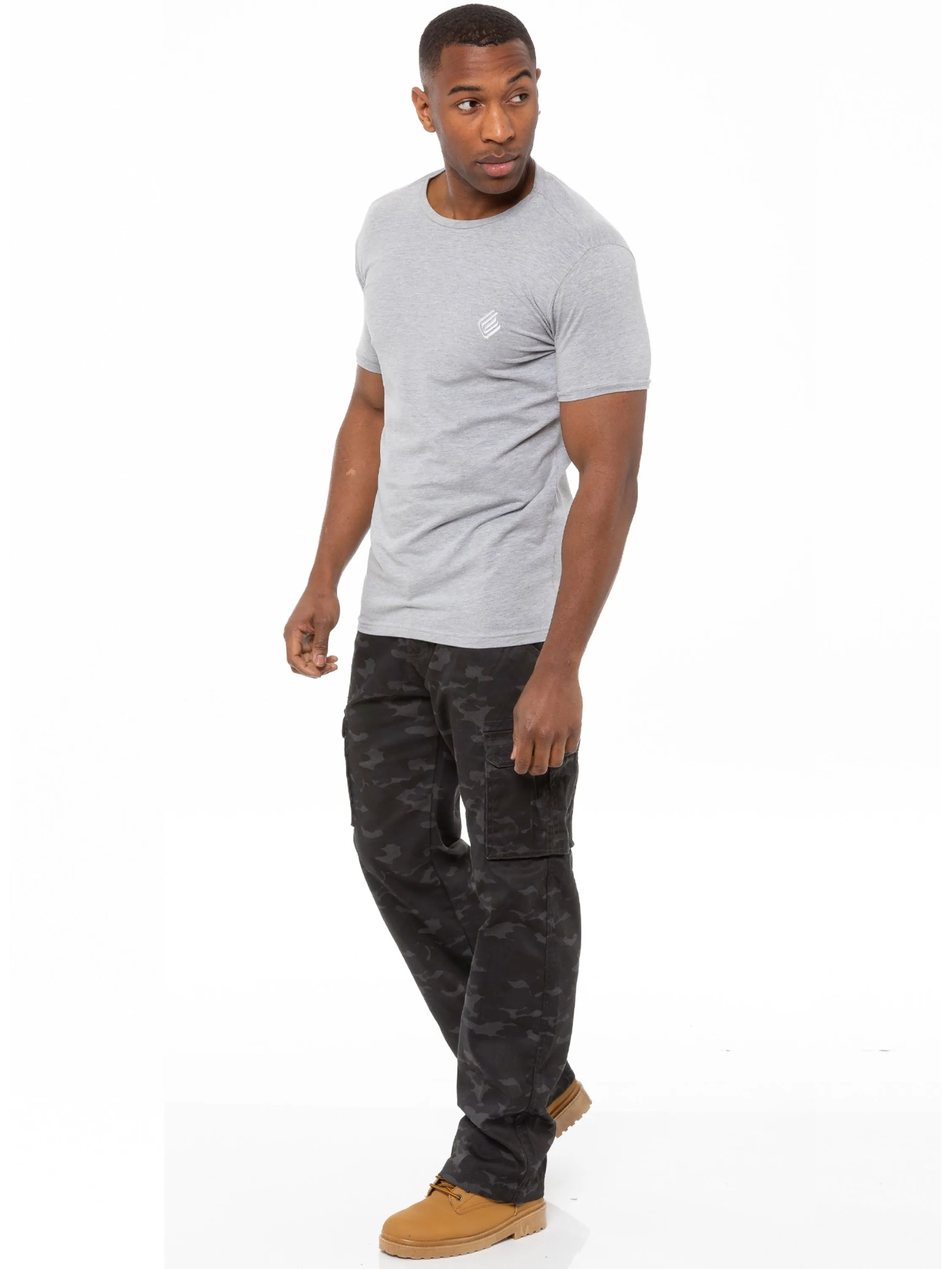 Kruze | Mens Cargo Camo Trousers