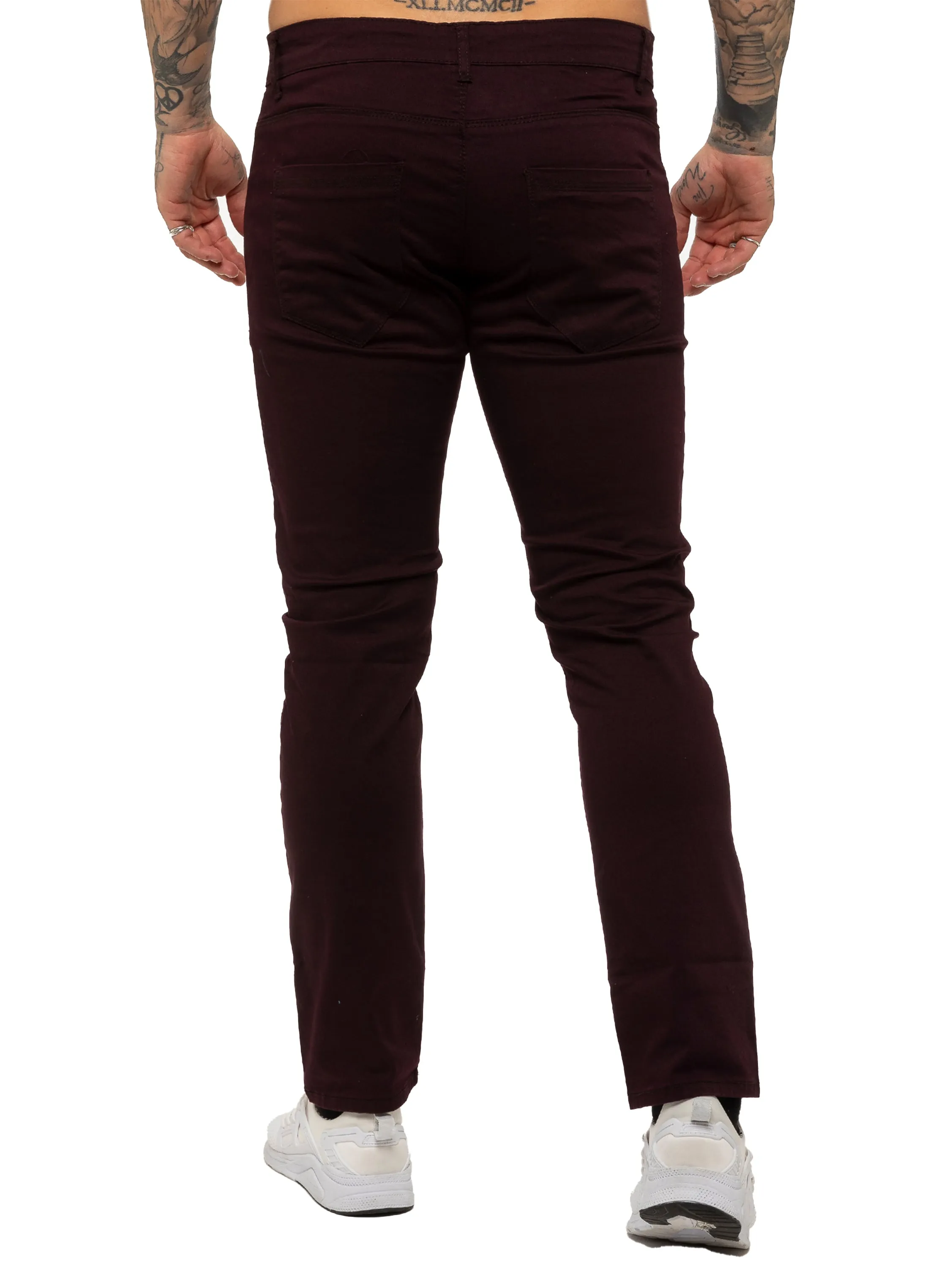 Kruze | Mens Slim Fit Stretch Chinos