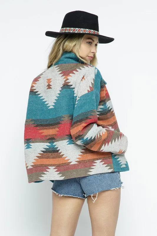 Lightweight Aztec Pattern Jacket *Online Only*