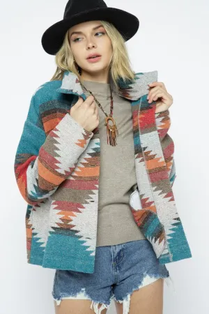 Lightweight Aztec Pattern Jacket *Online Only*