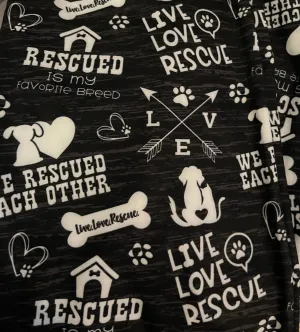 Live, love Rescue leggings