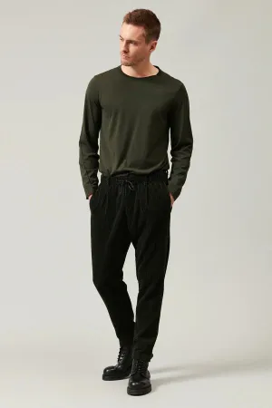 Loose-fit jogging trousers in corduroy - Musk