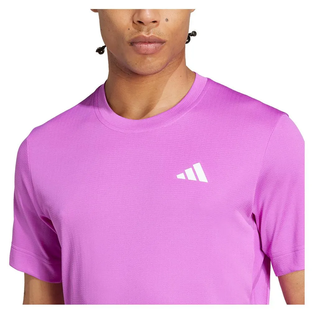 Mens Freelift Tennis Top Purple Burst