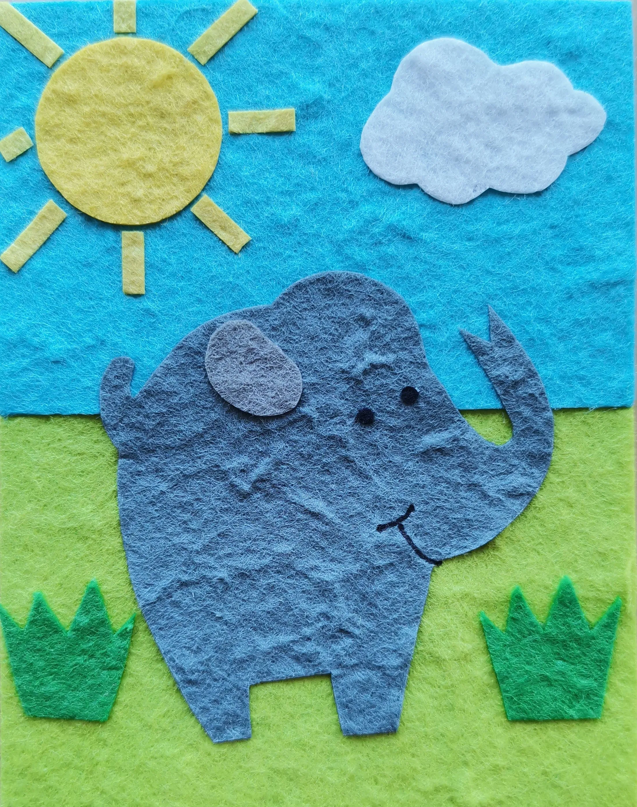 Mini Card: Elephant in the Sun (917)