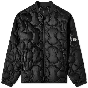 Moncler Sham Quilted Bomber Jacket, Black