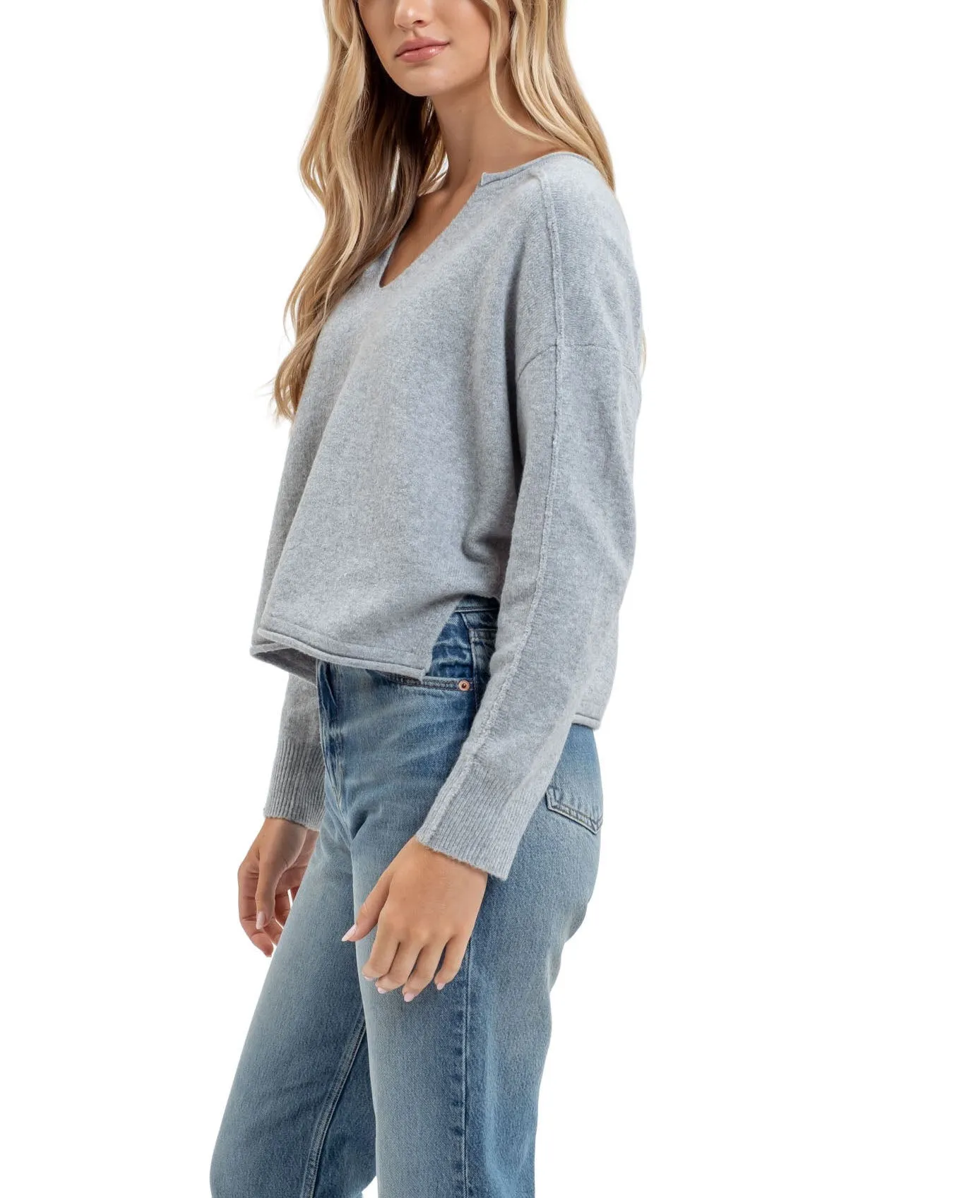 Moonbeam Exposed Seam Sweater