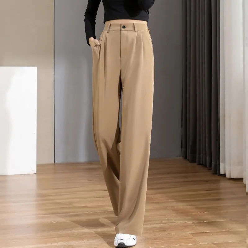 New high waist loose wide leg pants