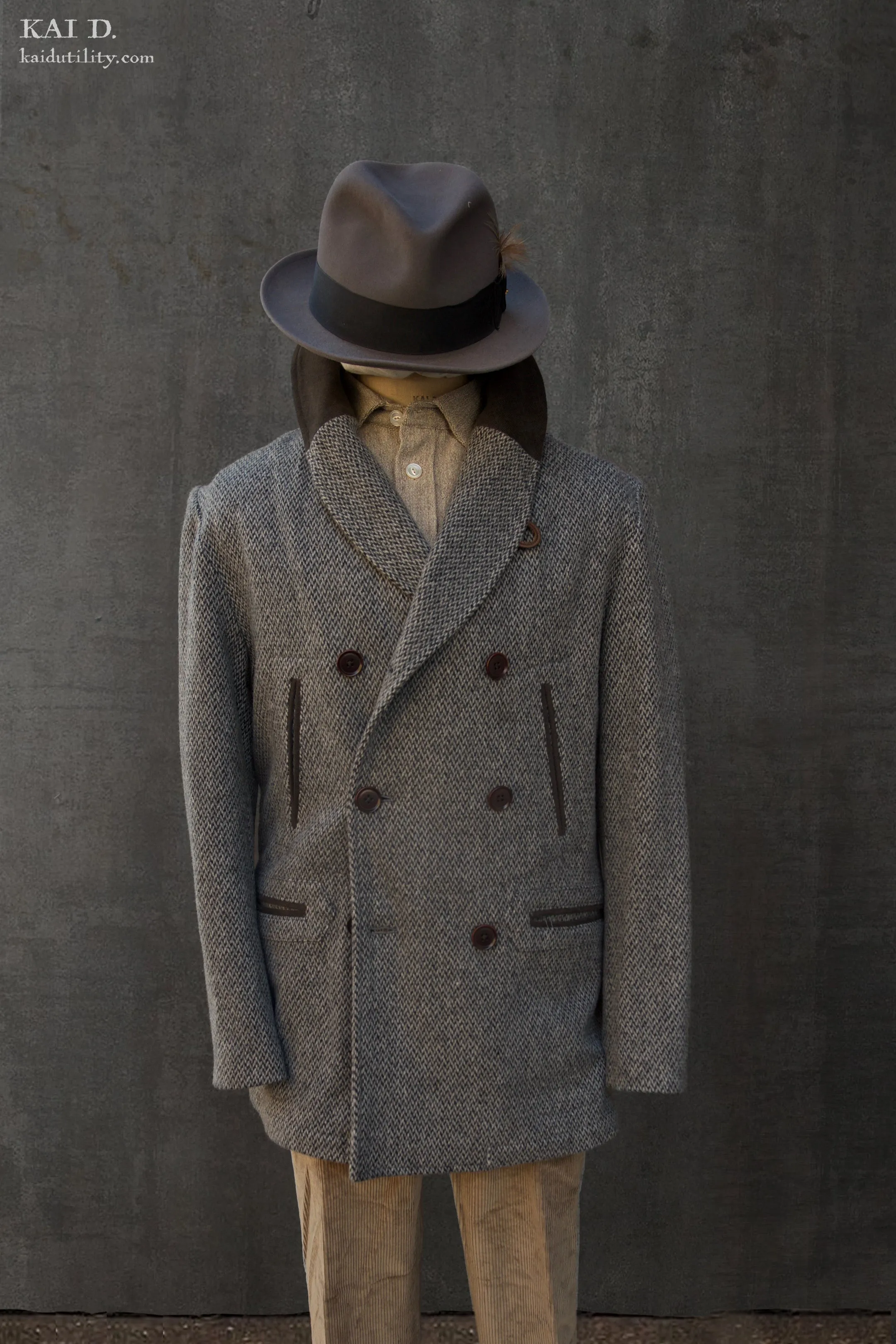 Norton Peacoat -Soft Retro Wool - M