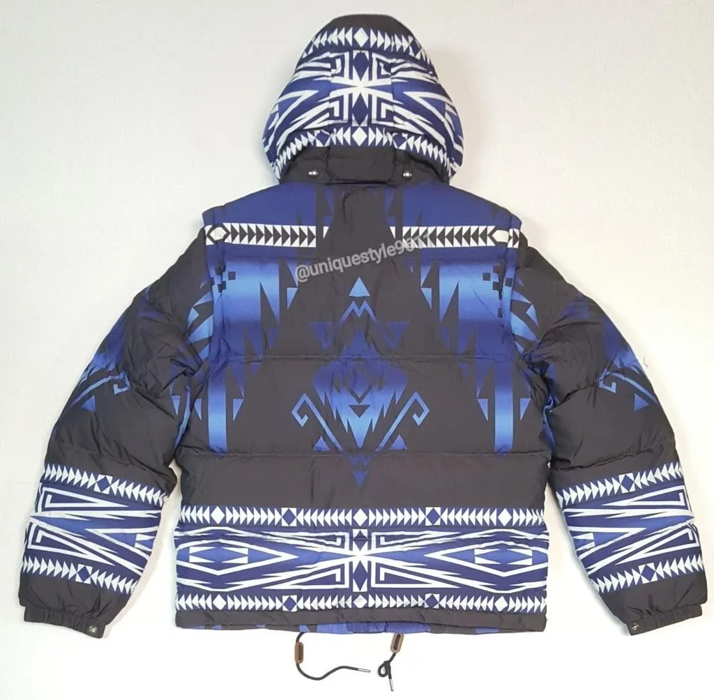 Nwt Polo Ralph Lauren Aztec Convertible Down Vest/Jacket